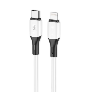 Кабель для зарядки та передачі даних Wibrand Mamba iP PD silicone 1 м White