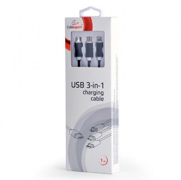 Кабель для заряджання USB AM-тато/Lightning/Micro/Type-C, 1.0 м — фото 5