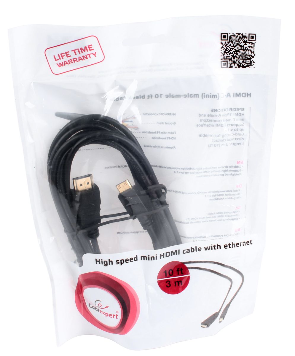 Кабель Hdmi-C (mini) Hdmi V.2.0, 4 К 60 Гц, з позолоченими контактами — фото 3