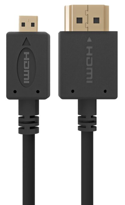 Кабель Hdmi-D (micro) на Hdmi V.2.0, 4 К 60 Гц, з позолоченими