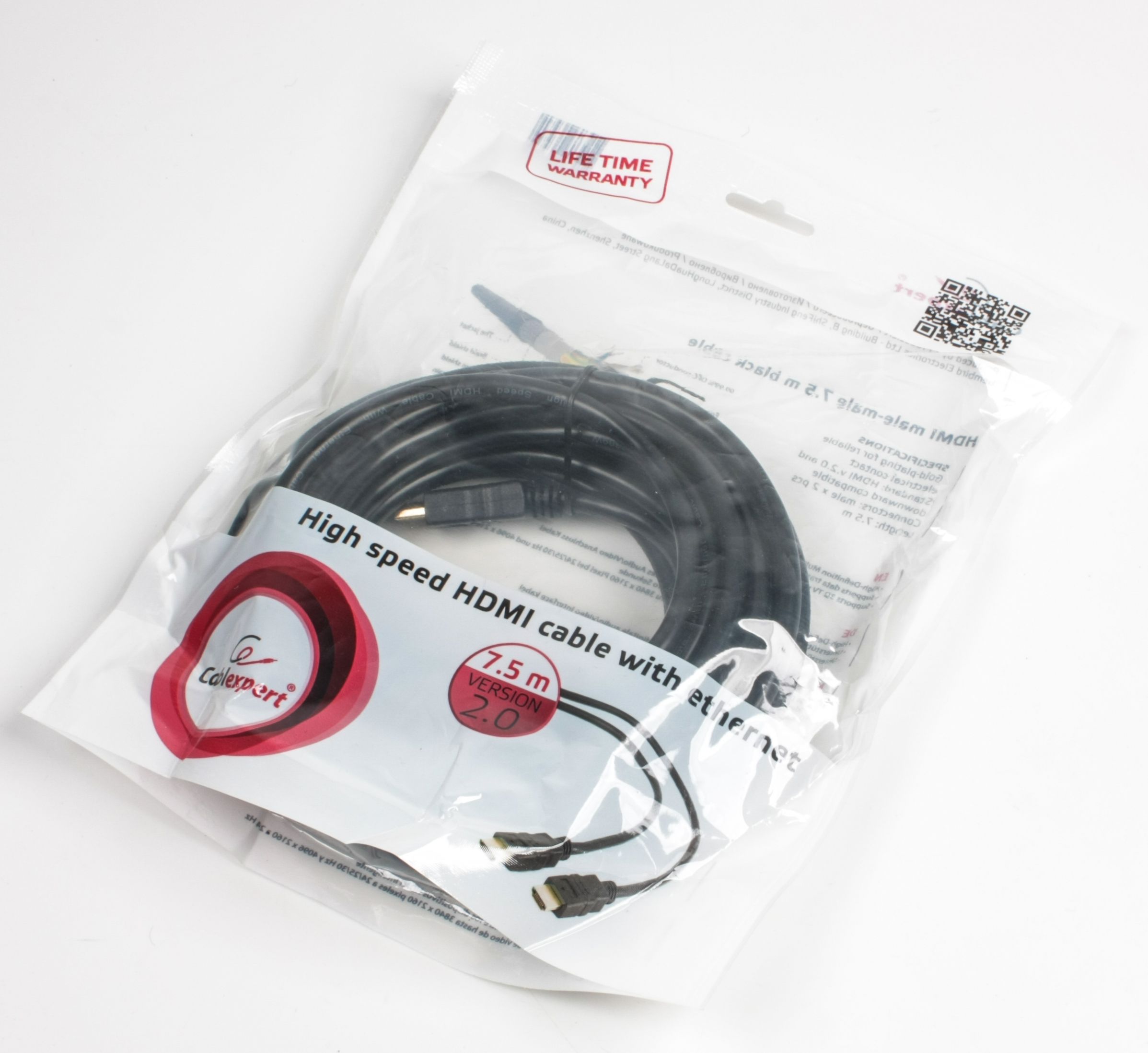 Кабель Hdmi V.1.4, 4 К 30 Гц, позолочені конектори, 7.5 м Cablexpert — фото 3