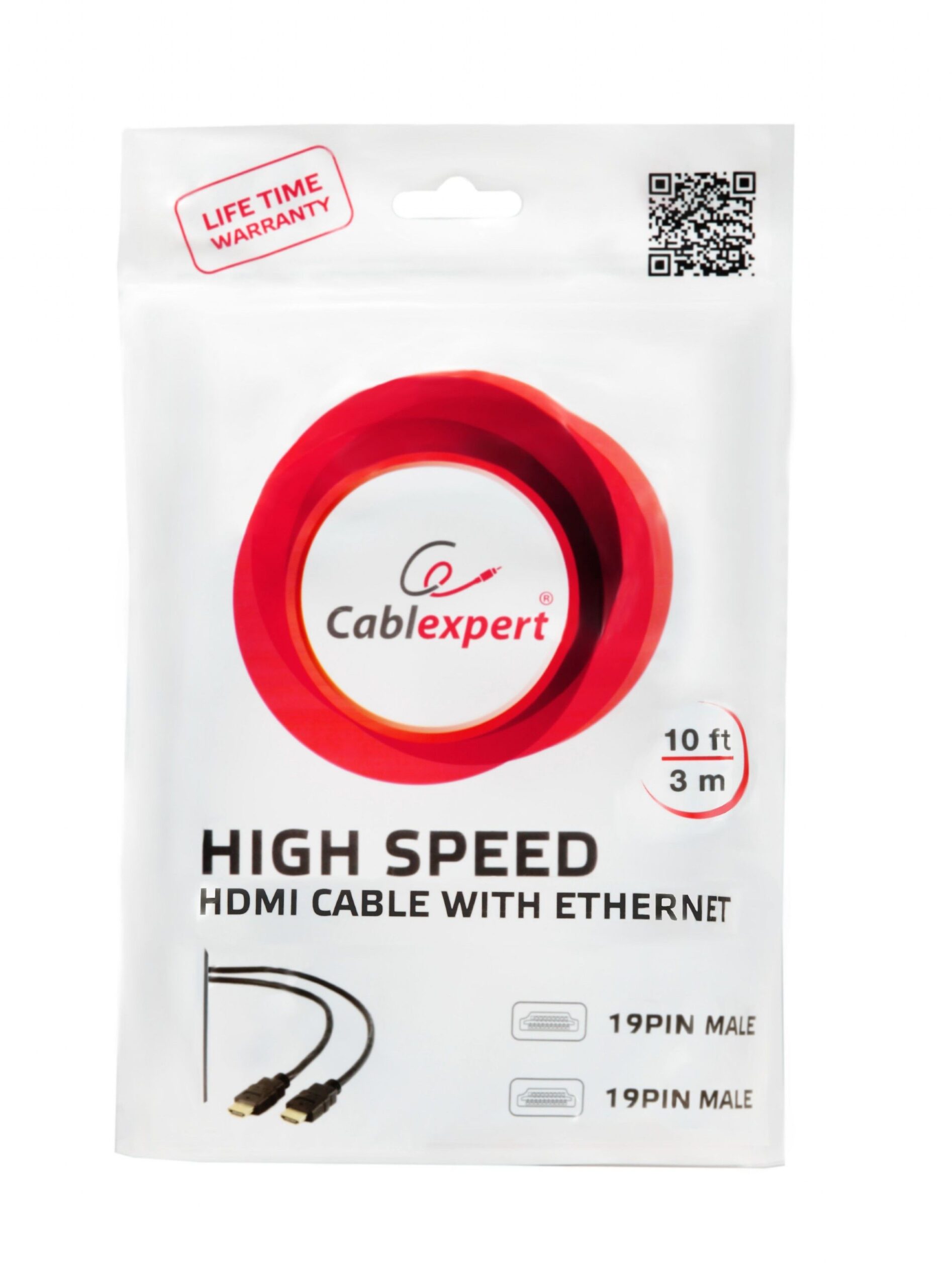 Кабель Hdmi V.2.0, 4 К 60 Гц, позолочені конектори, 3 м Cablexpert — фото 4