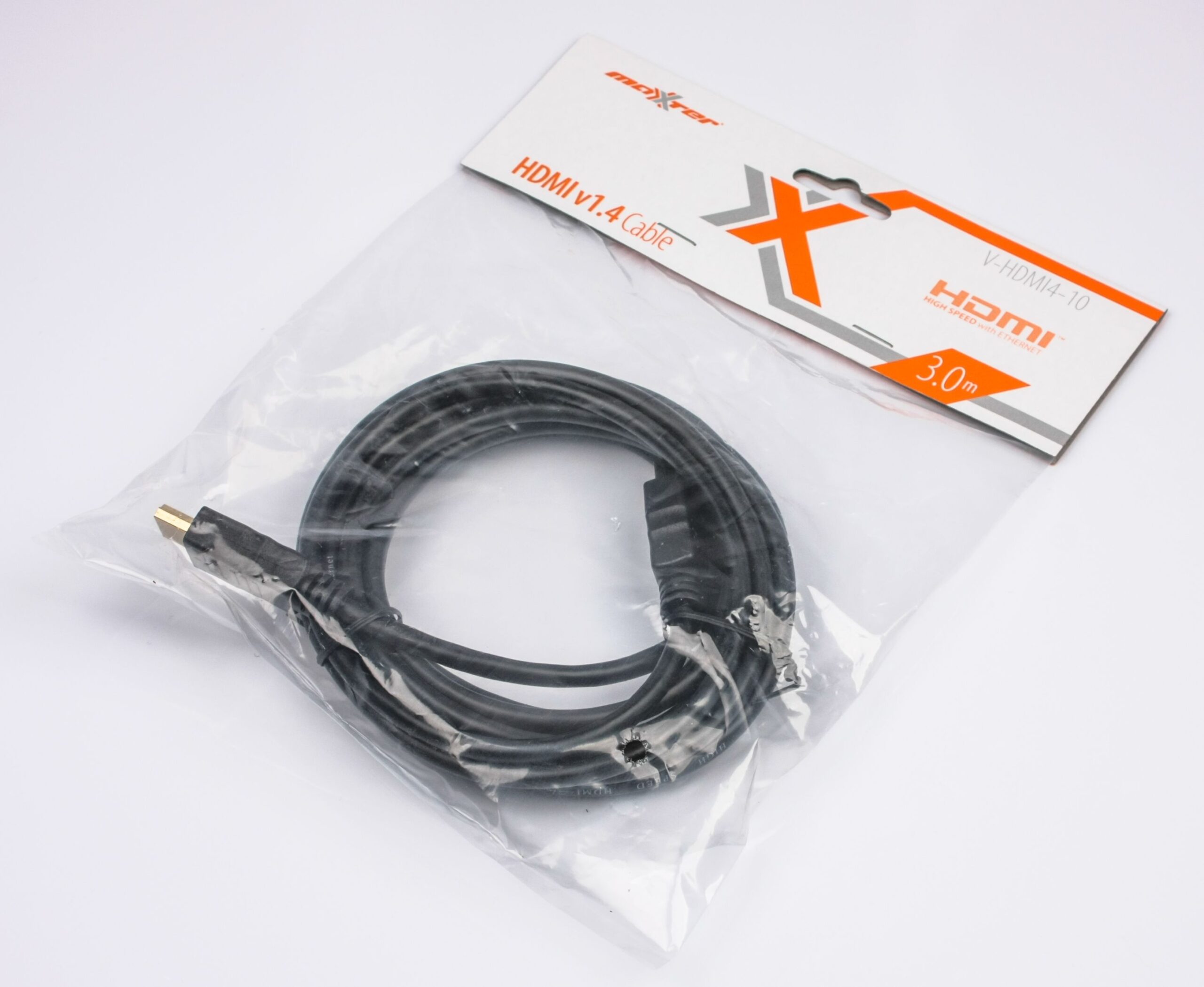 Кабель Hdmi V.2.0, 4 К 60 Гц, позолочені конектори, 3 м Maxxter — фото 3