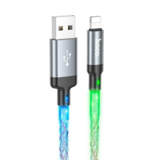 Кабель Hoco U112 Shine charging data cable for iP Gray