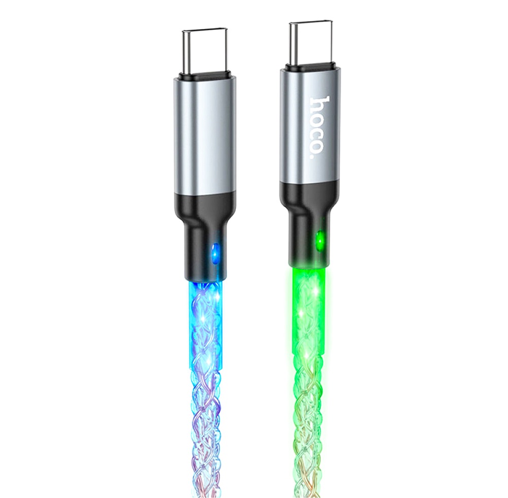 Кабель Hoco U112 Shine для зарядки та передачі даних Type-C до Type-C