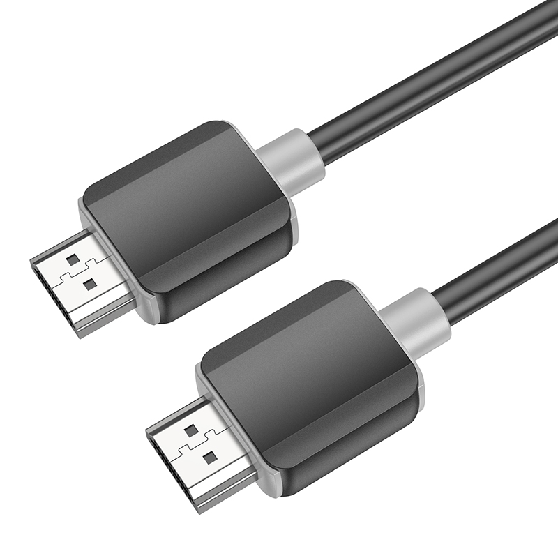 Кабель HOCO US08 HDTV 2.0 male-to-male 4K HD data cable(L=2M) Black — фото 5