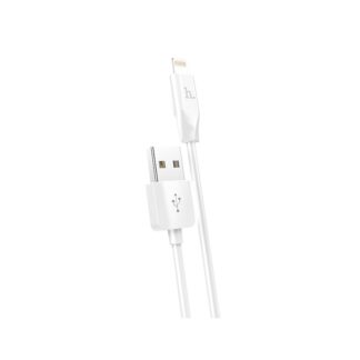 Кабель Hoco X1 USB to iP 2.4A, 1m, PVC, PVC connectors, White