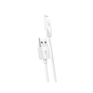 Кабель Hoco X1 USB to iP 2.4A, 2m, PVC, PVC connectors, White