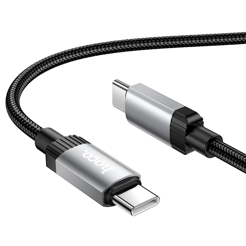 Кабель HOCO X117 Star 60W charging data cable C to C Black — фото 4
