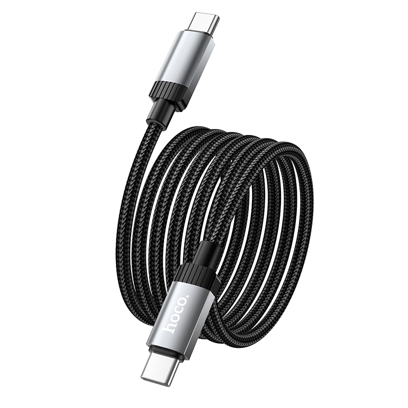 Кабель HOCO X117 Star 60W charging data cable C to C Black — фото 6