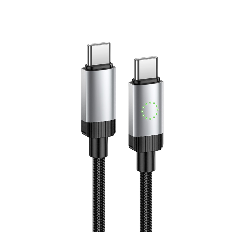 Кабель HOCO X117 Star 60W charging data cable C to C Black