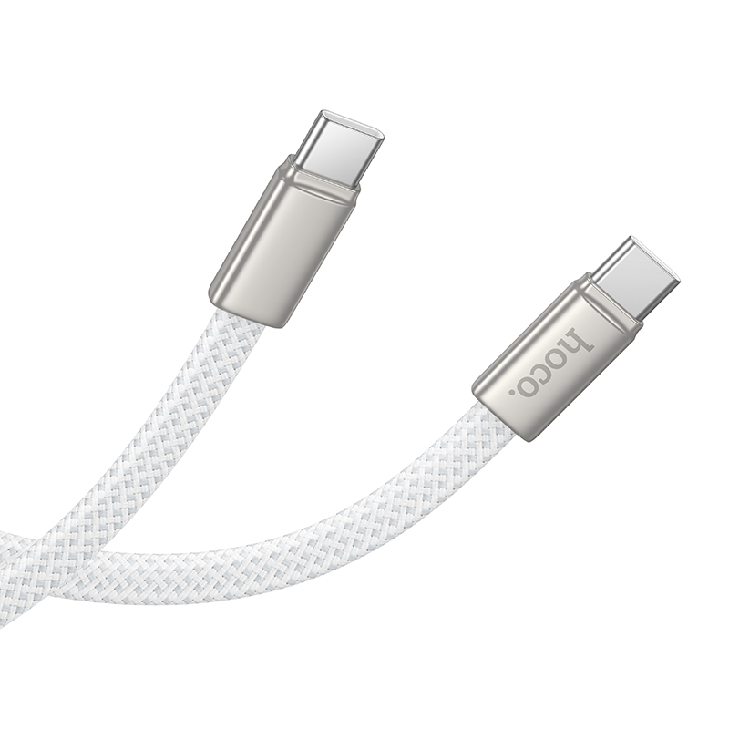 Кабель HOCO X125 Exceso 60W charging data cable C to C White — фото 4