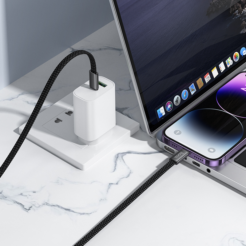 Кабель HOCO X125 Exceso PD30W charging data cable iP Black — фото 6