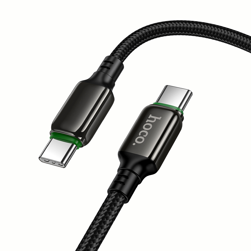 Кабель HOCO X127 Exceed 60W charging data cable C to C Black — фото 4