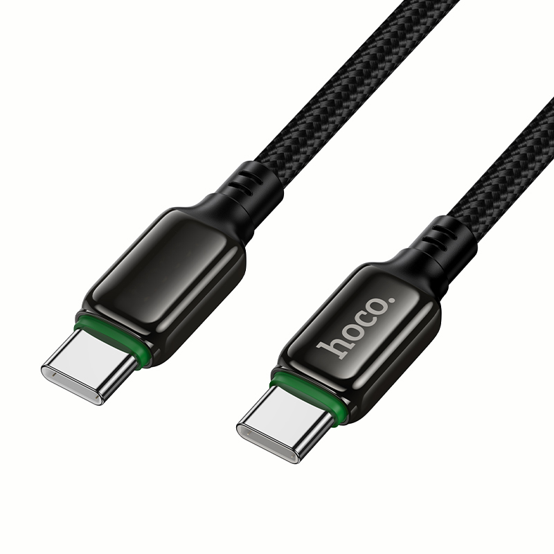 Кабель HOCO X127 Exceed 60W charging data cable C to C Black — фото 6