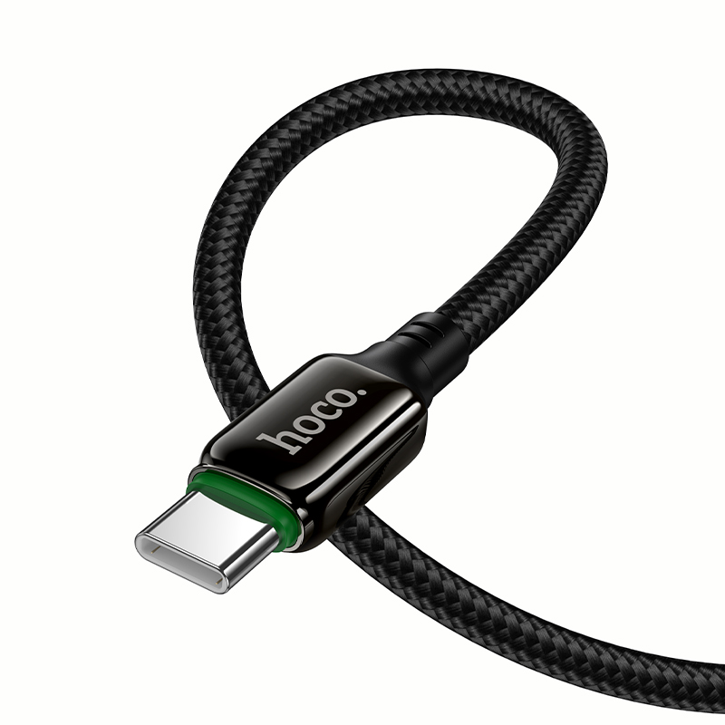 Кабель HOCO X127 Exceed 60W charging data cable C to C Black — фото 7