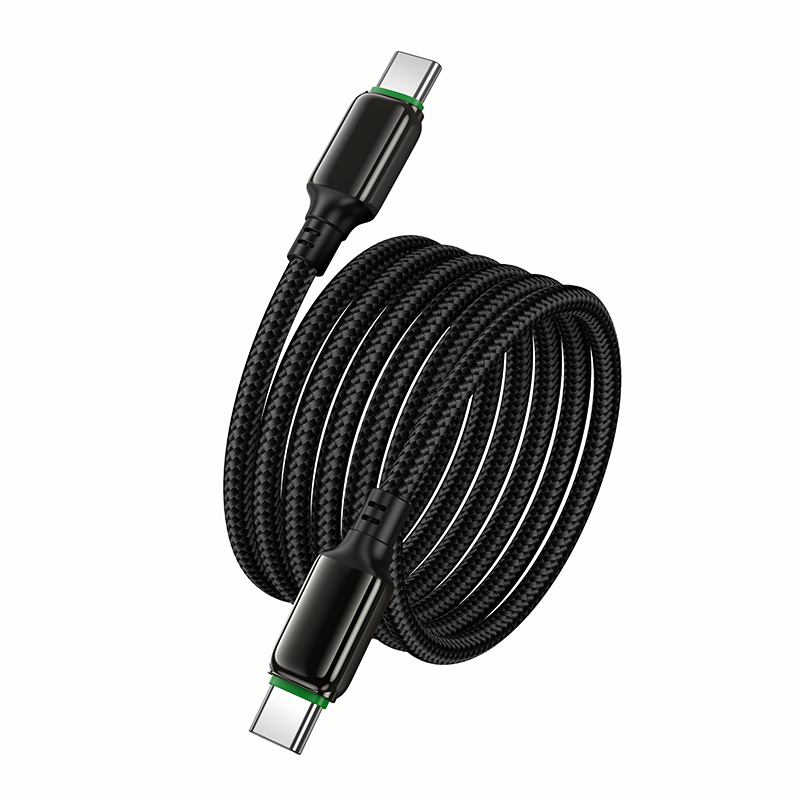Кабель HOCO X127 Exceed 60W charging data cable C to C Black — фото 8