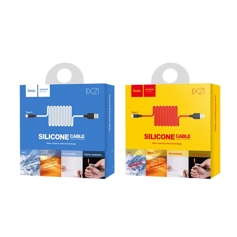 Кабель Hoco X21 USB to Type-C для швидкої зарядки — фото 4