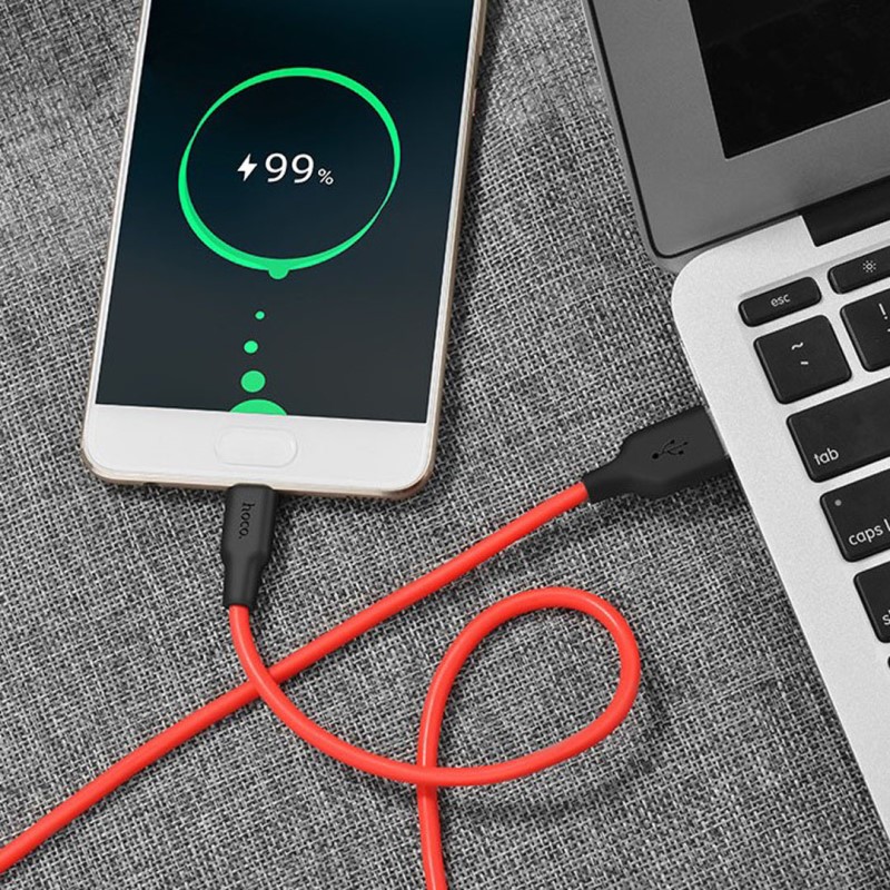 Кабель Hoco X21 USB to Type-C для швидкої зарядки — фото 6