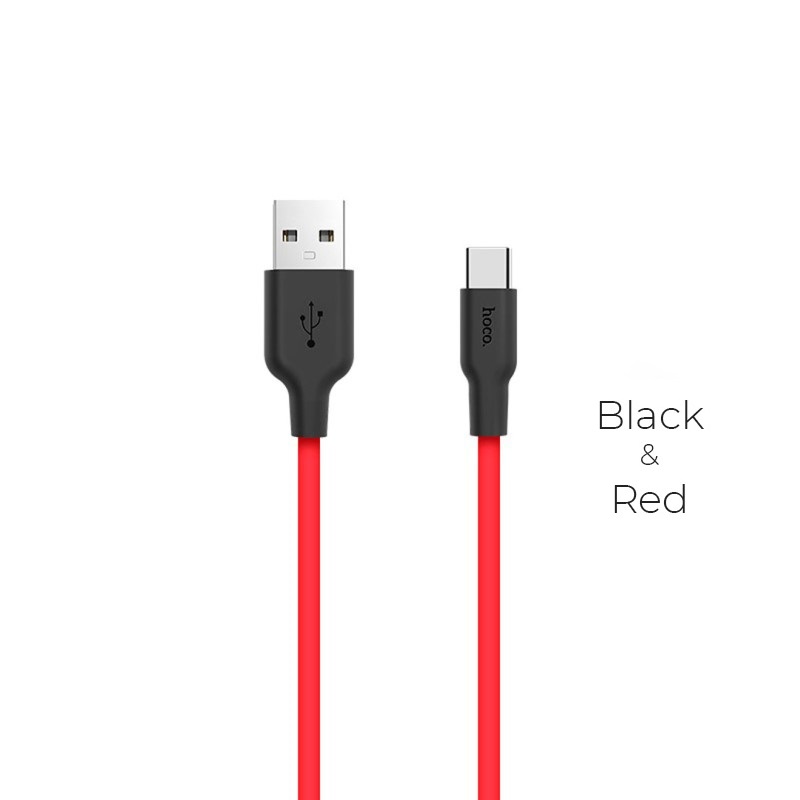 Кабель Hoco X21 USB to Type-C для швидкої зарядки