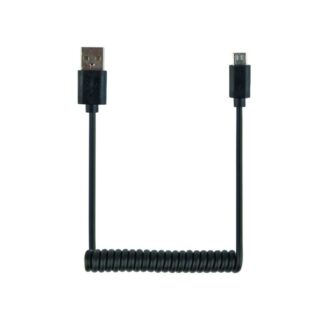 Кабель micro спіральний USB 2.0 A-тато/Micro B-тато Cablexpert