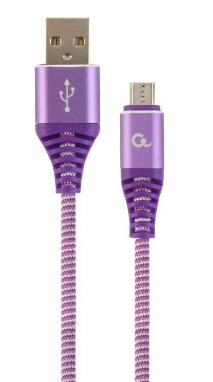 Кабель micro USB 2.0 A-тато/Micro B-тато, преміум, 2.1 А Cablexpert