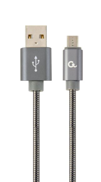 Кабель micro USB 2.0 A-тато/Micro B-тато, преміум, 2.1 А Cablexpert