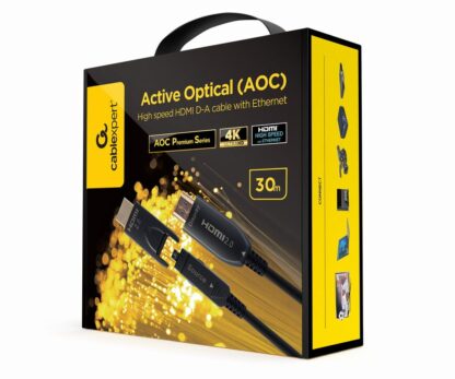 Кабель оптичний (AOC) Hdmi-A/D на A,V.2.0, 4 К 60 Гц, позолочені