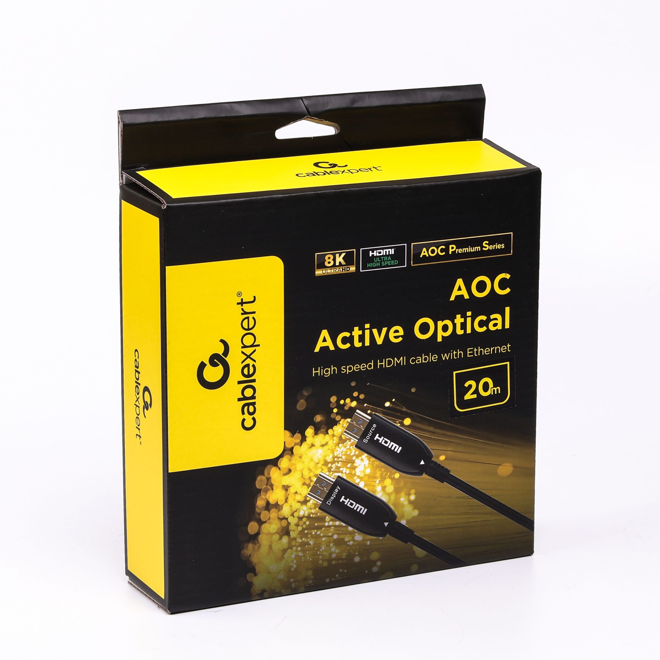 Кабель оптичний (AOC) Hdmi V.2.1, 8 К 60 Гц/4 К 144 Гц, позолочені — фото 2