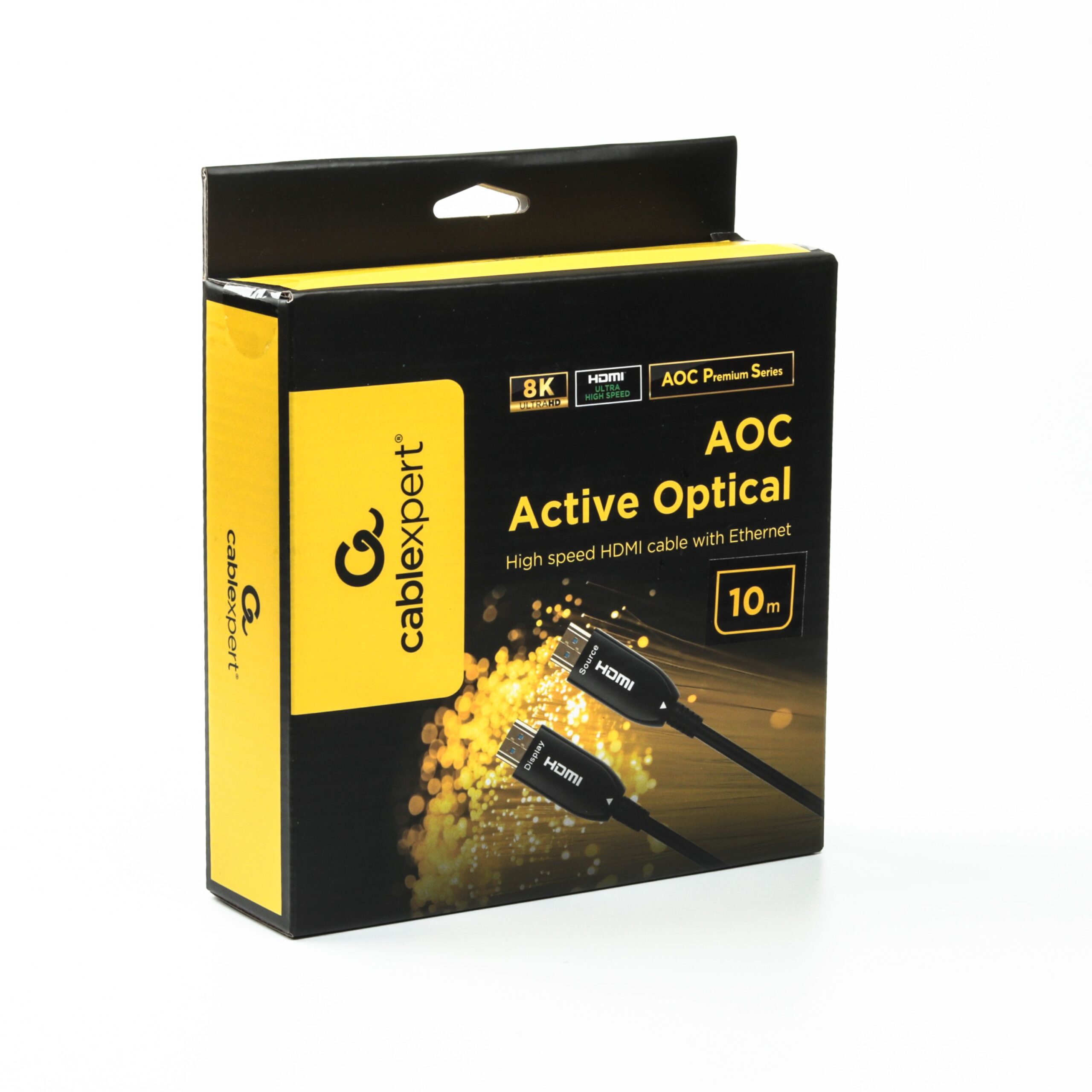 Кабель оптичний (AOC) Hdmi V.2.1, 8 К 60 Гц/4 К 144 Гц, позолочені — фото 2