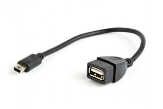 Кабель OTG USB 2.0, A-мама/mini B-тато, 0.15 м Cablexpert