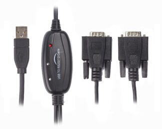 Кабель-перехідник USB 2.0-2 х COM (9+25pin), 1.4 м Viewcon VE591