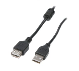 Кабель-подовжувач USB 2.0 AM/AF 1.8 м, ферит