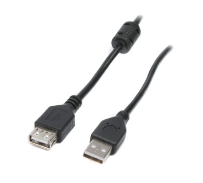 Кабель-подовжувач USB 2.0 AM/AF 1.8 м, ферит Maxxter UF-Amaf-6