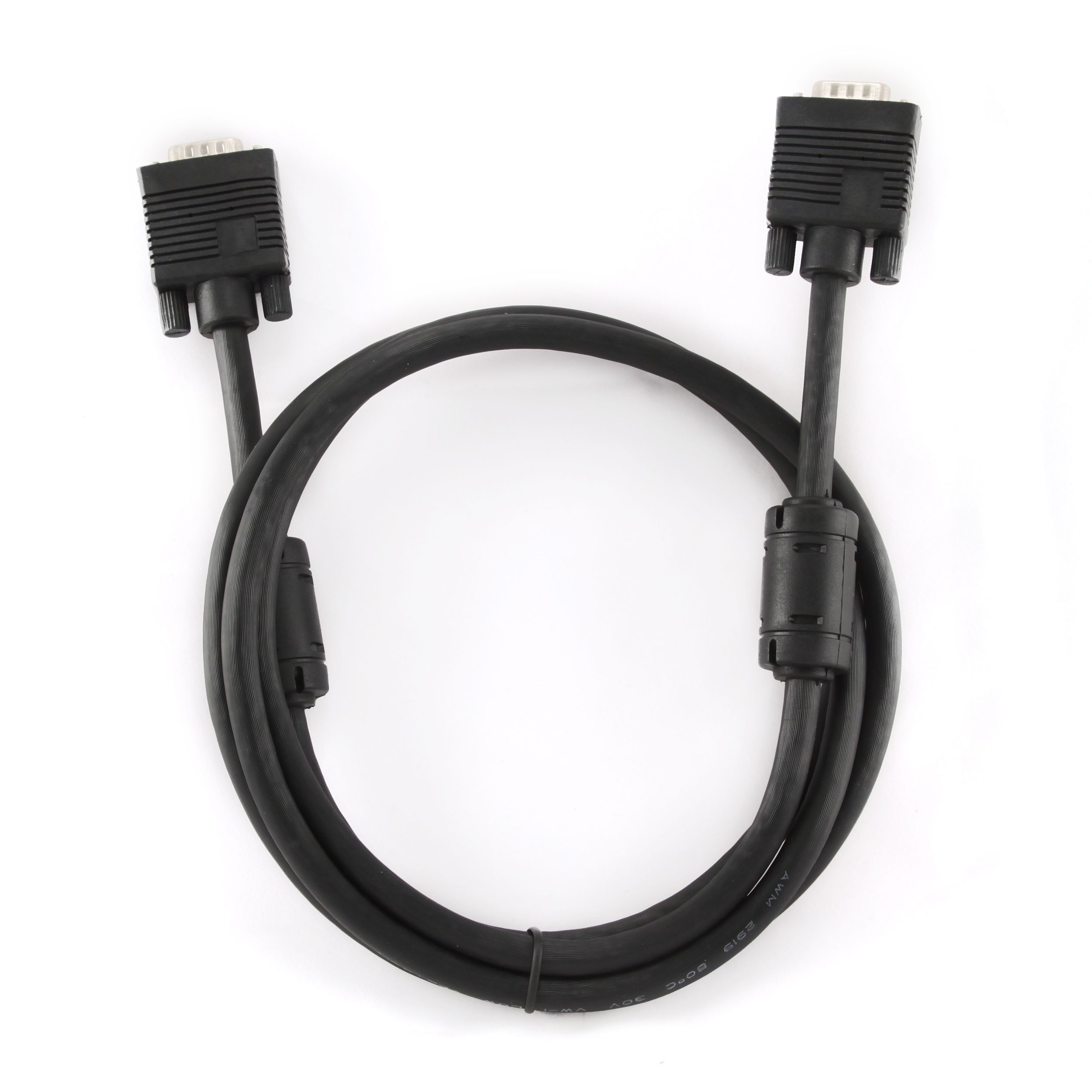 Кабель premium VGA, 3+ 9C HD15M, подвійне екранування, з 2-ма — фото 2