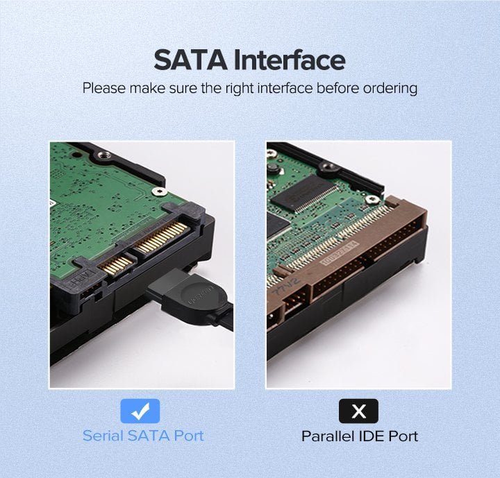 Кабель Sata 3 UGREEN US217 для підключення HDD та SSD — фото 8
