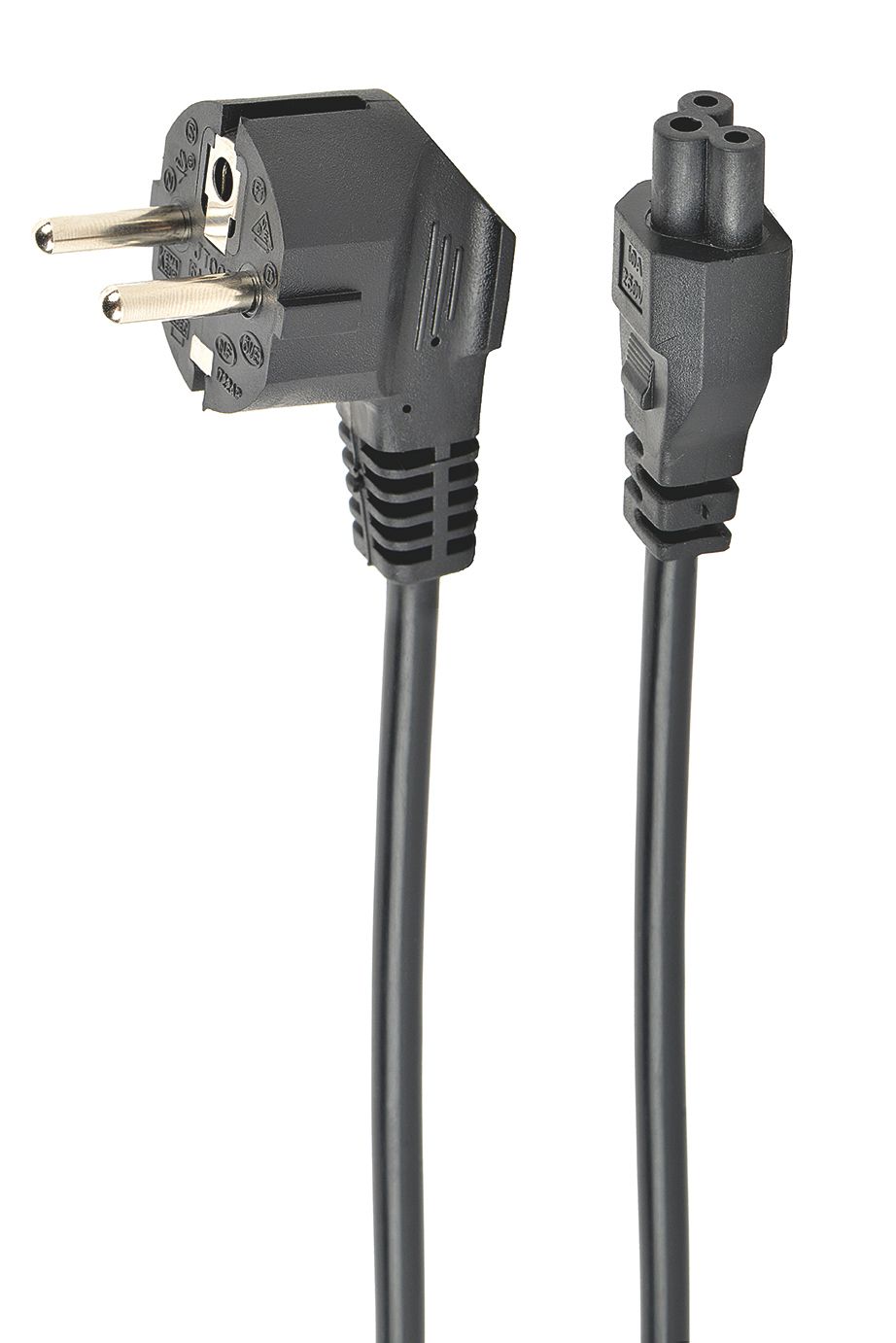 Кабель силовий, CEE7/7-C5, довжина 1 м, VDE, із заземленням, 3*0.75