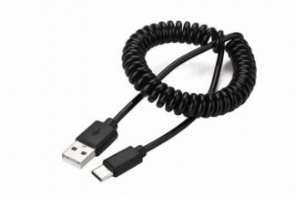 Кабель спіральний USB 2.0 A-тато/С-тато Cablexpert CC-USB2C-Amcm-6