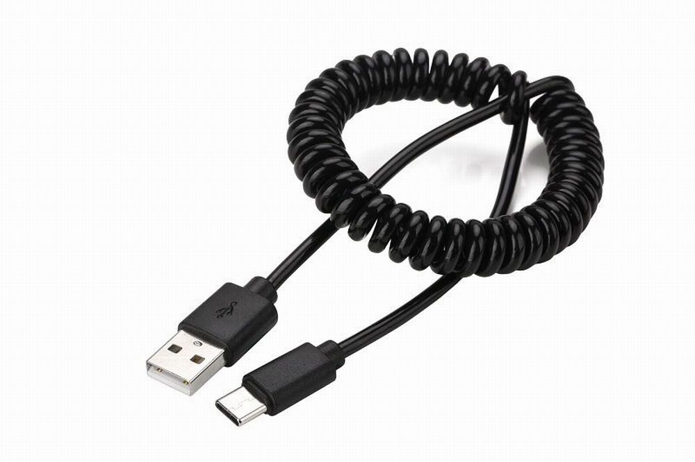 Кабель спіральний USB 2.0 A-тато/С-тато Cablexpert CC-USB2C-Amcm-6