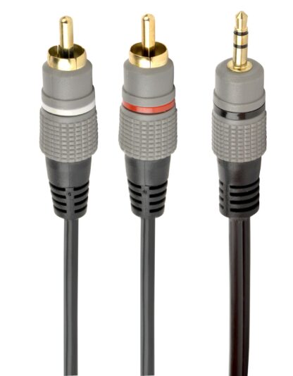 Кабель стерео аудіо, 3.5 мм / 2 х RCA-тюльпан тато, 1.5 м Cablexpert