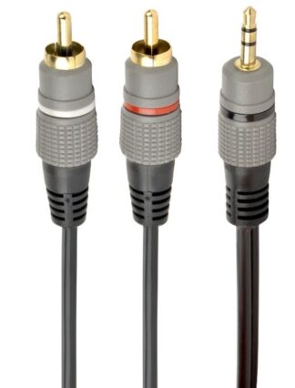Кабель стерео аудіо, 3.5 мм / 2 х RCA-тюльпан тато, 2.5 м Cablexpert