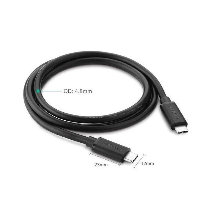 Кабель UGREEN US286 USB 2.0 Type C to Type C Cable Nickel Plating 1m (Black) (UGR-50997) — фото 5