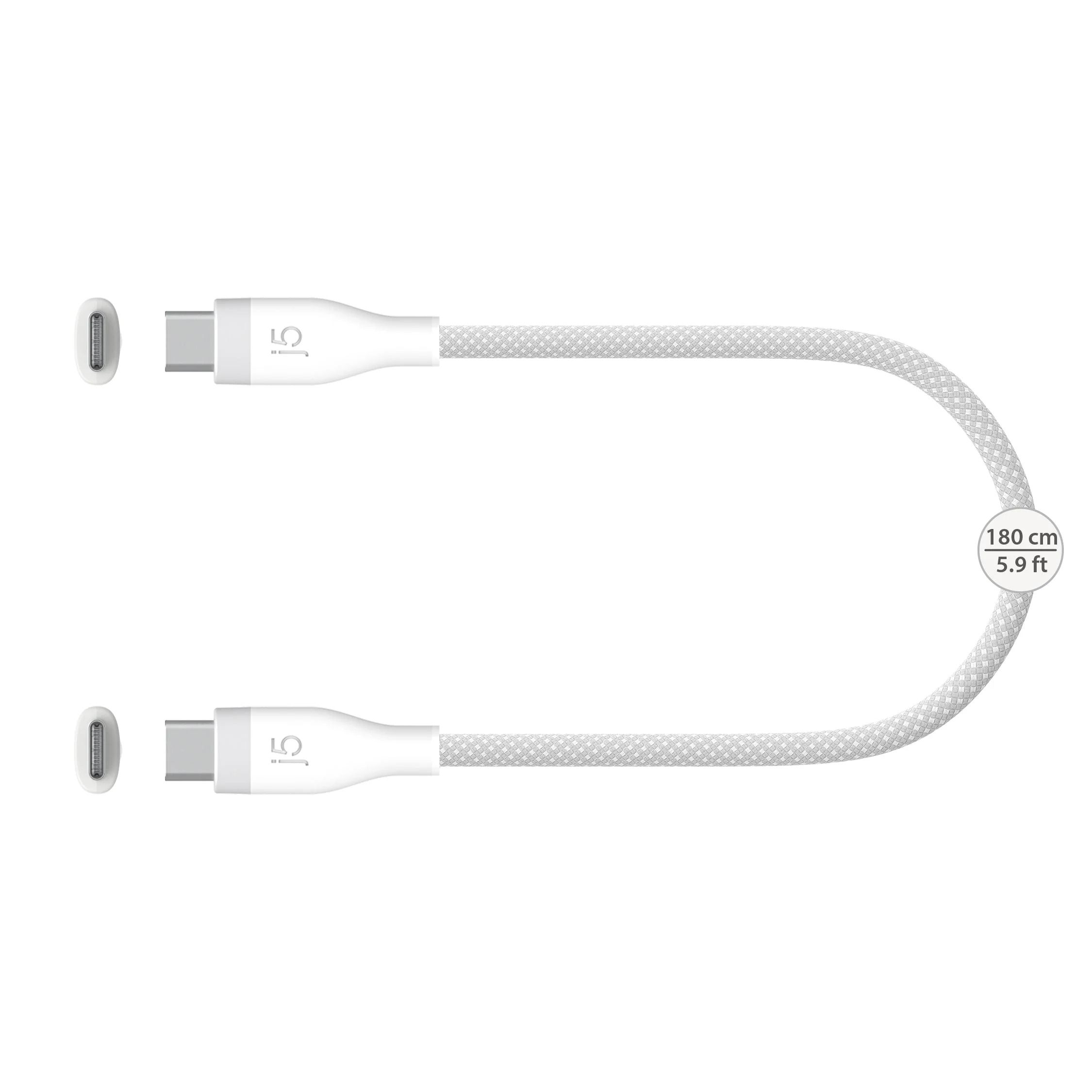 Кабель USB 2.0 480Mbps, 60W(20V3A), C-тато/C-тато, 1.8 м, преміум — фото 2