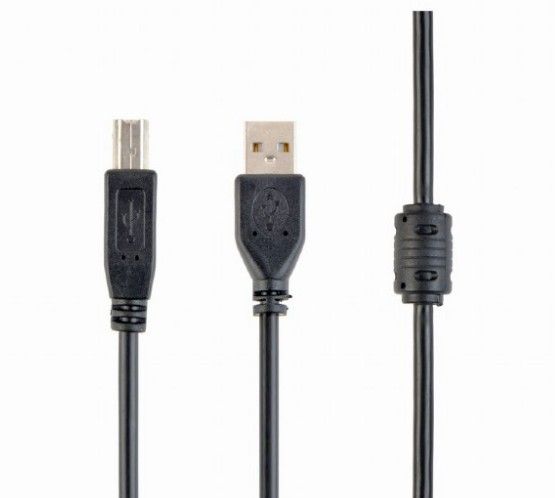 Кабель USB 2.0 A-тато/B-тато, 1.8 м, ферит Cablexpert CCF-USB2-Ambm-6