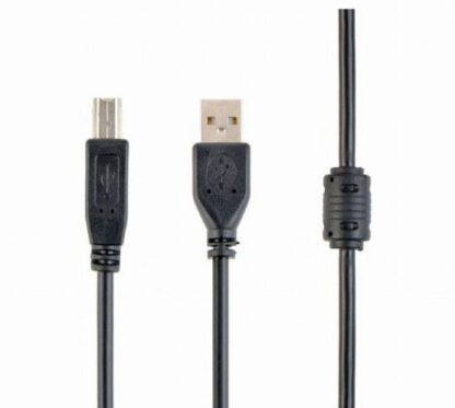 Кабель USB 2.0 A-тато/B-тато, 4.5 м, ферит Cablexpert CCF-USB2-Ambm-15