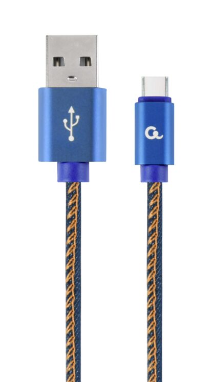 Кабель USB 2.0 A-тато/C-тато, 1 м, преміум, 2.1 А Cablexpert