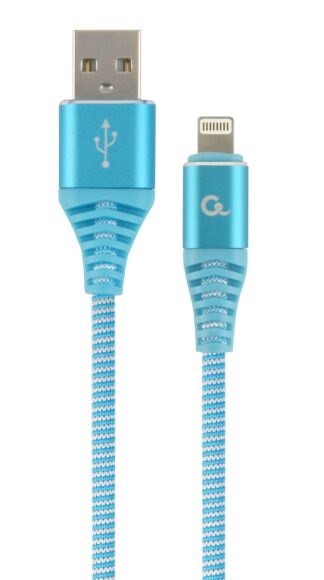 Кабель USB 2.0 А-тато/Lightning, 1 м, преміум, 2.1 А Cablexpert