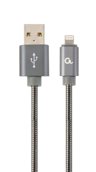 Кабель USB 2.0 А-тато/Lightning, 1 м, преміум, 2.1 А Cablexpert