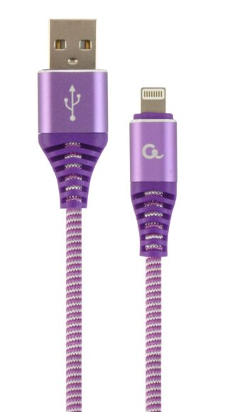 Кабель USB 2.0 А-тато/Lightning, 2 м, преміум, 2.1 А Cablexpert