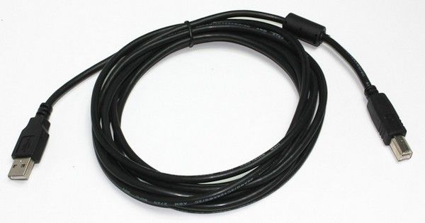 Кабель USB 2.0 A-тато/B-тато, 1.8 м, ферит Cablexpert CCF-USB2-Ambm-6 — фото 2